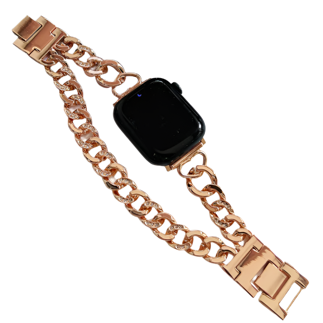 Luxury Metal Strap For Apple Watch Band 9 8 7 6 SE 45mm 44mm 42mm 44mm 41mm Women Bracelet For iWatch Ultra 2 49mm 40mm 38mm