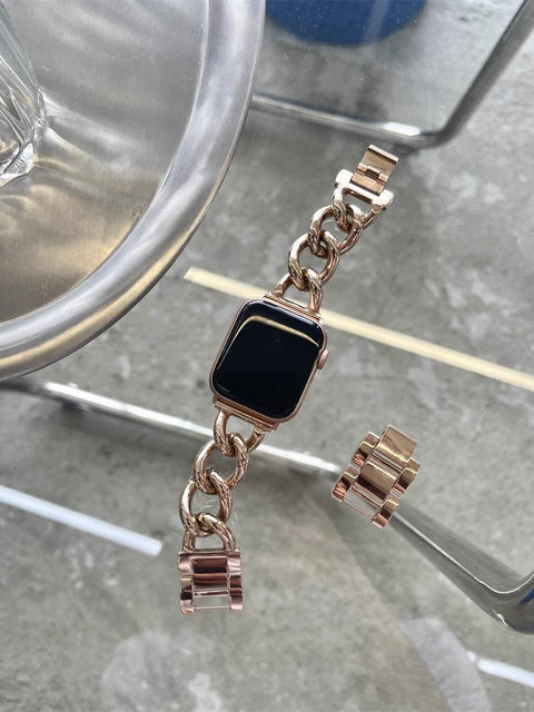 Luxury Stainless Steel Band For iWatch Serise Ultra 8 7 SE 6 5 4 3 Metal Bracelet Strap For Apple Watch 38MM 42MM 44MM 45MM 49MM