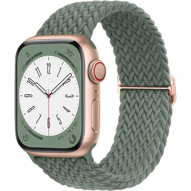 Braided Solo Loop For Apple watch band 44mm 40mm 49mm 45mm 41mm 38mm Elastic Nylon bracelet iWatch series 8 3 se 6 7 Ultra strap