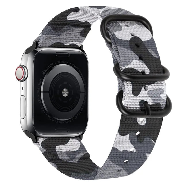 Canvas Nylon strap For Apple watch Ultra/2 9 8 7 49mm 45mm 41mm Breathable replacement wristband For 6 5 4 3 2 SE 44mm 42mm 40mm