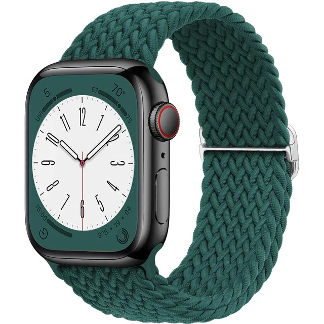 Braided Solo Loop For Apple watch band 44mm 40mm 49mm 45mm 41mm 38mm Elastic Nylon bracelet iWatch series 8 3 se 6 7 Ultra strap