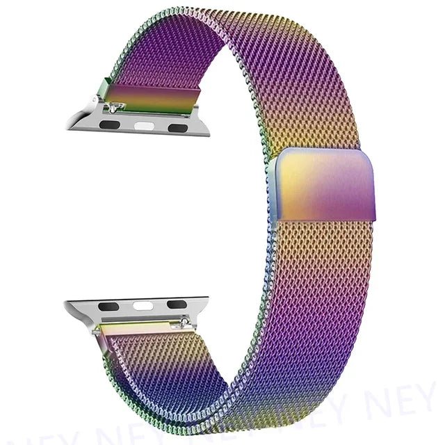 milanese Loop Band for apple watch Strap Ultra 49mm 45mm 44mm 41mm 40mm Metal Wristband bracelet iwatch series 9 8 7 6 5 4 3 SE