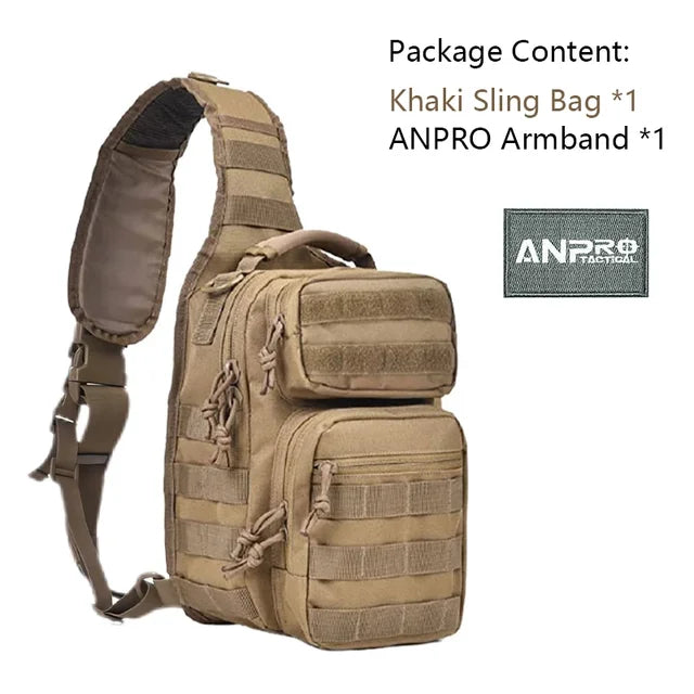 Tactical Shoulder Bag Rover Sling Pack Nylon Military Backpack Molle Assault Range Bag Hunting Accessories Diaper Day Pack Small