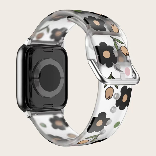 Straps for Apple watch Band 44mm 40mm 45mm 41mm 46 42mm 45mm correa Printed bracelet iWatch series 10 8 7 6 3 SE 9 ultra 2 49mm