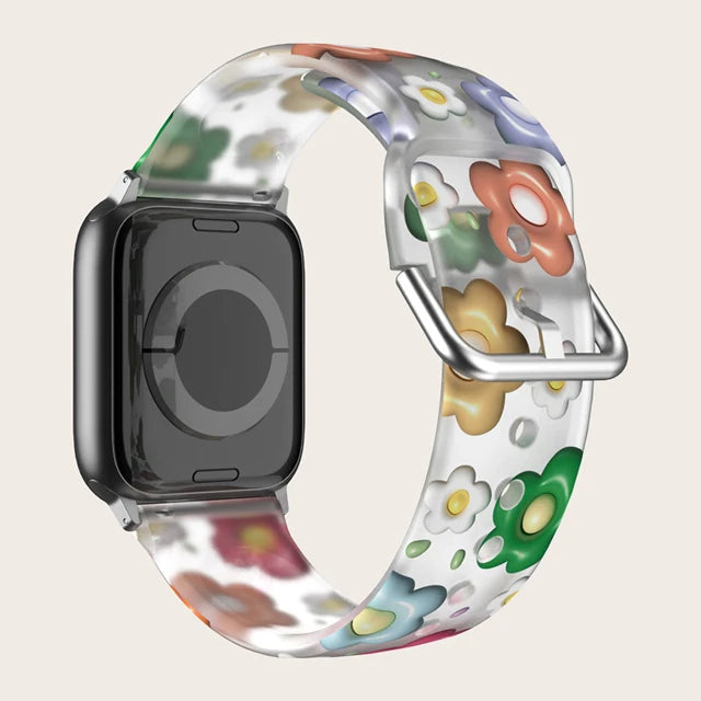 Straps for Apple watch Band 44mm 40mm 45mm 41mm 46 42mm 45mm correa Printed bracelet iWatch series 10 8 7 6 3 SE 9 ultra 2 49mm