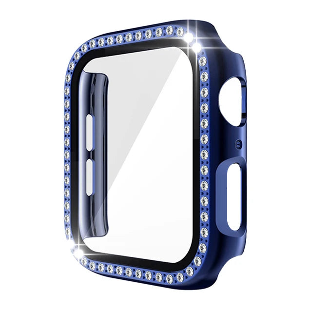 Apple Watch Case Series7 6 SE 5 4 3 2 iWatch Case Accessor 45mm 41mm 44mm 40mm 42mm 38mm Protector Bumper PC Diamond Apple Watch