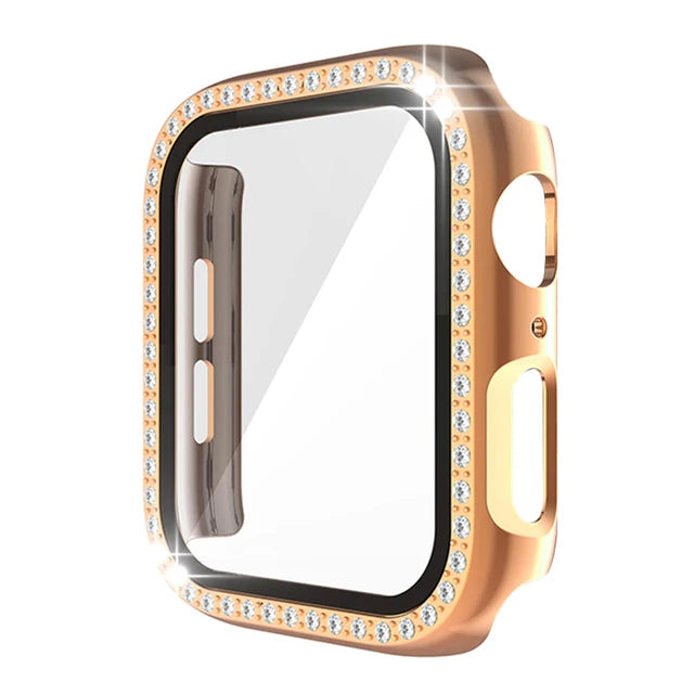 Apple Watch Case Series7 6 SE 5 4 3 2 iWatch Case Accessor 45mm 41mm 44mm 40mm 42mm 38mm Protector Bumper PC Diamond Apple Watch