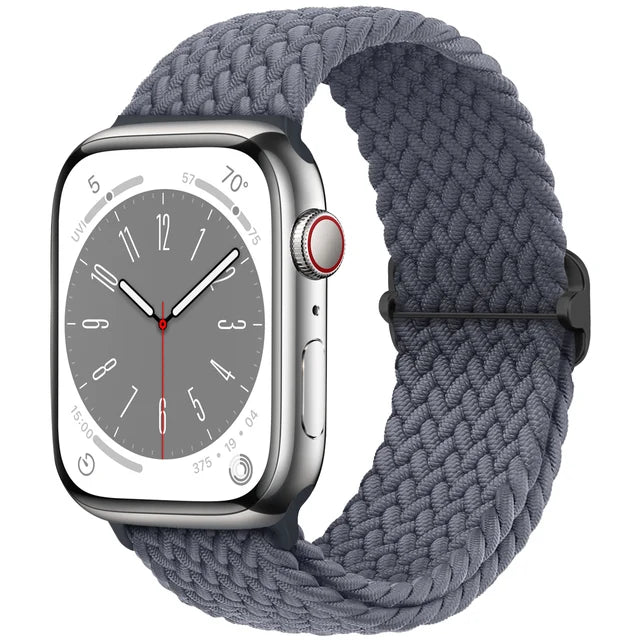 Braided Solo Loop For Apple watch band 44mm 40mm 49mm 45mm 41mm 38mm Elastic Nylon bracelet iWatch series 8 3 se 6 7 Ultra strap