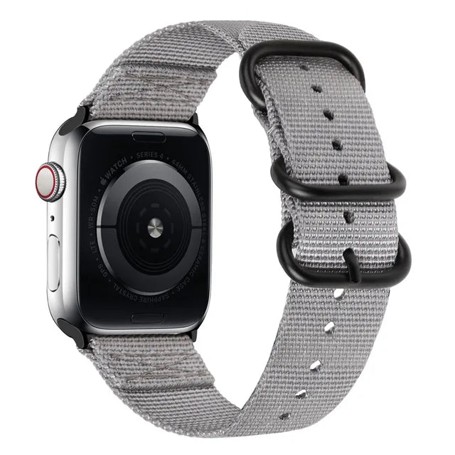 Canvas Nylon strap For Apple watch Ultra/2 9 8 7 49mm 45mm 41mm Breathable replacement wristband For 6 5 4 3 2 SE 44mm 42mm 40mm