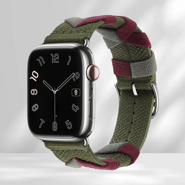 Original Nylon Loop Band For Apple Watch Ultra 2 49mm 44mm 40mm 45mm 49mm 41mm 38mm Bridon Strap For IWatch Series 9 8 SE 7 6 5