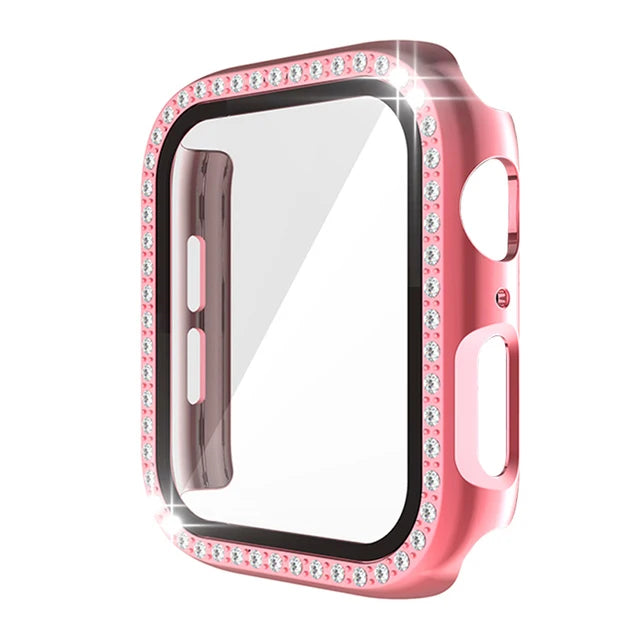 Apple Watch Case Series7 6 SE 5 4 3 2 iWatch Case Accessor 45mm 41mm 44mm 40mm 42mm 38mm Protector Bumper PC Diamond Apple Watch