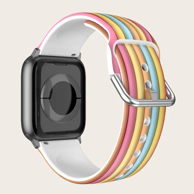 Straps for Apple watch Band 44mm 40mm 45mm 41mm 46 42mm 45mm correa Printed bracelet iWatch series 10 8 7 6 3 SE 9 ultra 2 49mm