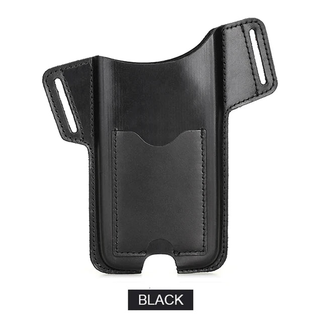 Leather Phone Case for Ap iPhone 16 15 14 13 Pro Max 5.4/6.1/6.7 inch Phone Waist Bag Men Cellphone Loop Holster