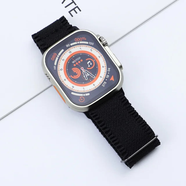 Elastic Nylon Fabric Strap for Apple Watch band 49mm 45mm 44mm Loop for iWatch series Ultra 9 8 7 6 SE 5 4 40mm 41mm 38 Bracelet