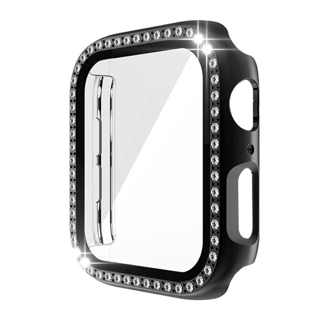 Apple Watch Case Series7 6 SE 5 4 3 2 iWatch Case Accessor 45mm 41mm 44mm 40mm 42mm 38mm Protector Bumper PC Diamond Apple Watch