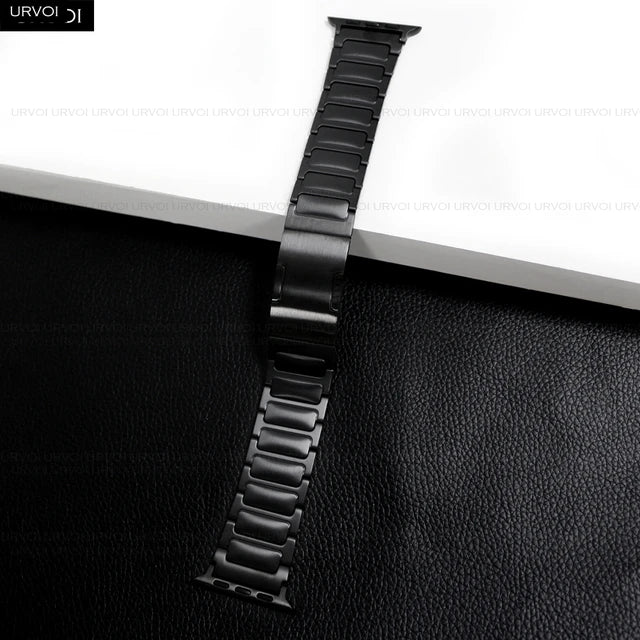 Full Titanium band for Apple Watch Ultra 2 link bracelet Series 9 8 7 6 SE54 buckle strap for iWatch 49mm adjust tool