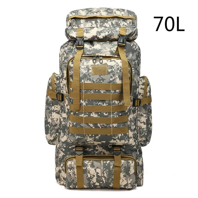 Rilibegan Military Men Travel Backpack Tactical Climbing Outdoor Hiking Camouflage Multifunctional Bag Military Backpack
