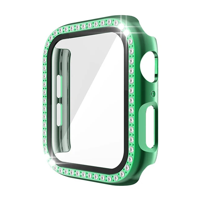 Apple Watch Case Series7 6 SE 5 4 3 2 iWatch Case Accessor 45mm 41mm 44mm 40mm 42mm 38mm Protector Bumper PC Diamond Apple Watch