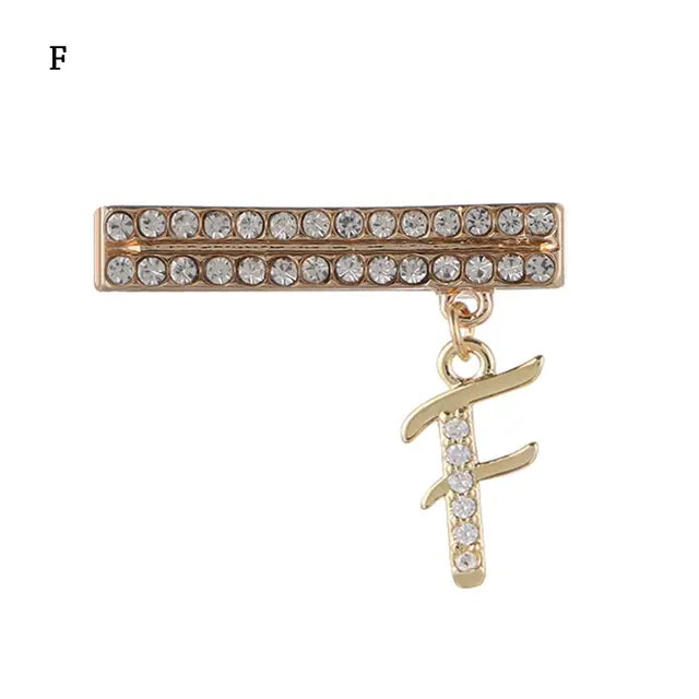 Decoration For Apple Watch Band 26 Letters Metal Charms Diamond Jewelry Charms Smart Watch Silicone Strap Accessories