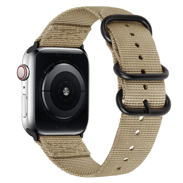 Canvas Nylon strap For Apple watch Ultra/2 9 8 7 49mm 45mm 41mm Breathable replacement wristband For 6 5 4 3 2 SE 44mm 42mm 40mm