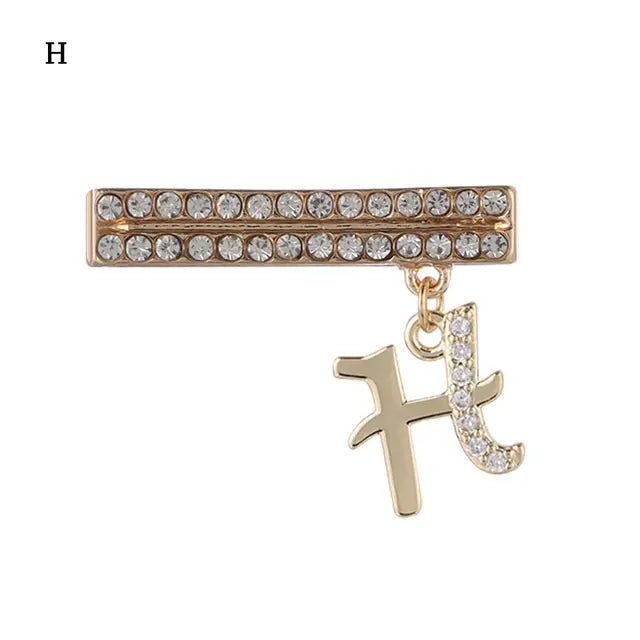 Decoration For Apple Watch Band 26 Letters Metal Charms Diamond Jewelry Charms Smart Watch Silicone Strap Accessories