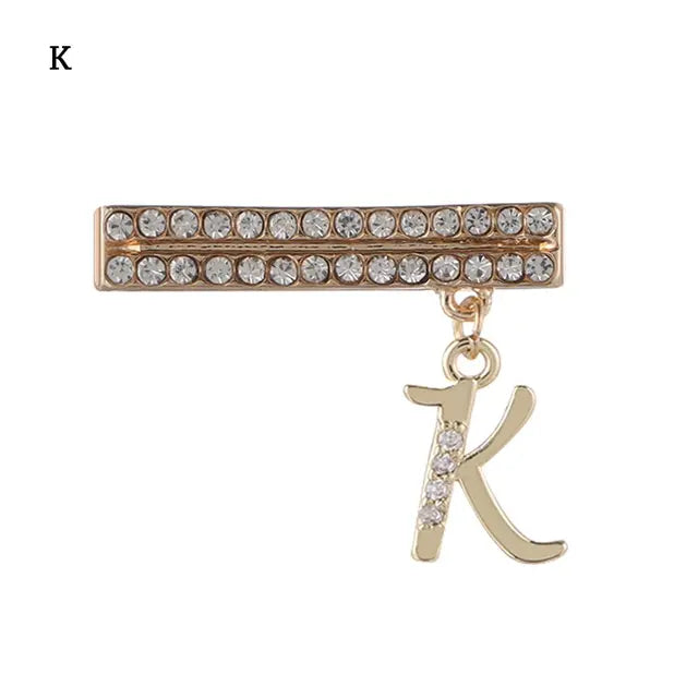 Decoration For Apple Watch Band 26 Letters Metal Charms Diamond Jewelry Charms Smart Watch Silicone Strap Accessories