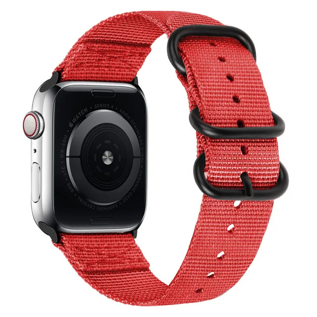 Canvas Nylon strap For Apple watch Ultra/2 9 8 7 49mm 45mm 41mm Breathable replacement wristband For 6 5 4 3 2 SE 44mm 42mm 40mm