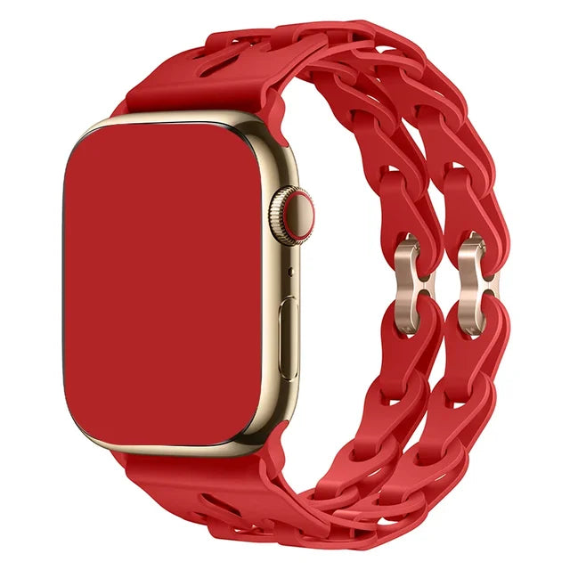 Silicone Strap for Apple Watch Ultra 2 Band 49mm 44mm 42mm 38 40mm 41mm Sport Correa Bracelet for Iwatch Series 9 8 7 6 5 Se 4 3