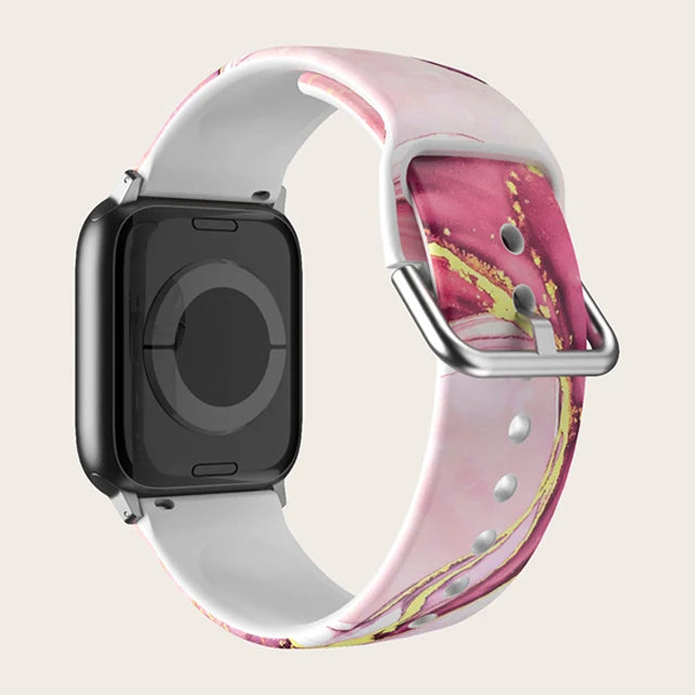 Straps for Apple watch Band 44mm 40mm 45mm 41mm 46 42mm 45mm correa Printed bracelet iWatch series 10 8 7 6 3 SE 9 ultra 2 49mm