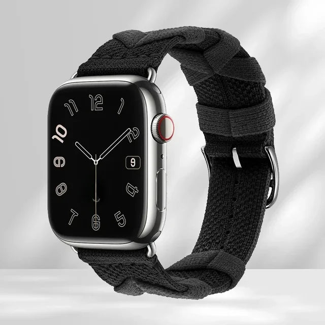 Original Nylon Loop Band For Apple Watch Ultra 2 49mm 44mm 40mm 45mm 49mm 41mm 38mm Bridon Strap For IWatch Series 9 8 SE 7 6 5