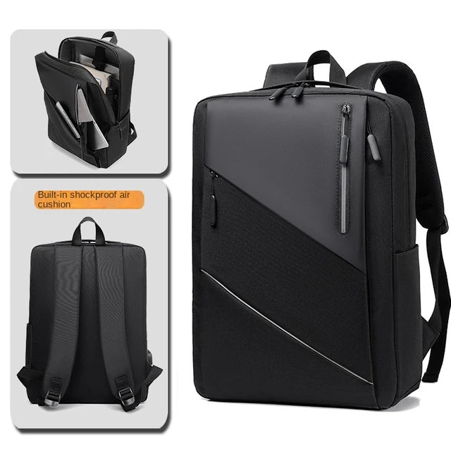 Men's Waterproof Backpack Bags, Casual Fashion Laptop Bag, Breathable, Wear-Resistant, Large Capacity