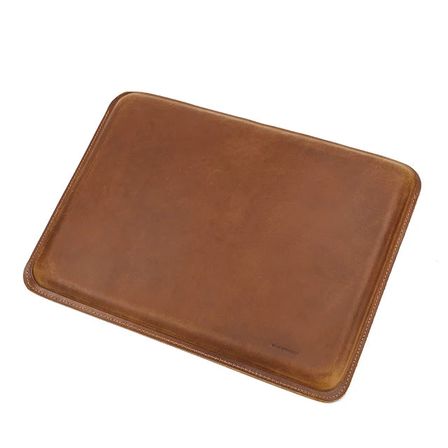 Laptop Bag For Macbook Pro Air M2 13 14 16 Case Leather Protective Cover Retro Notebook Sleeve Mouse Pad Gaming Mat Desk