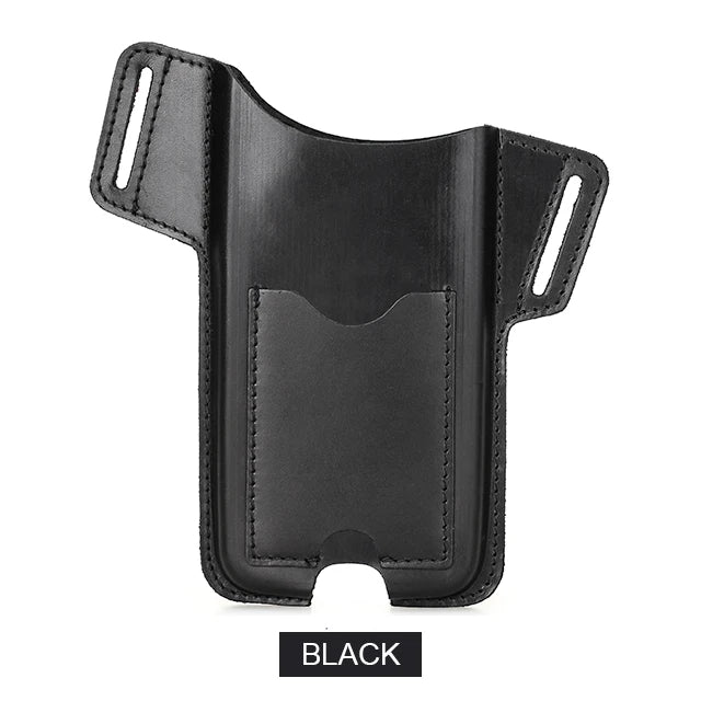 Leather Phone Case for Ap iPhone 16 15 14 13 Pro Max 5.4/6.1/6.7 inch Phone Waist Bag Men Cellphone Loop Holster