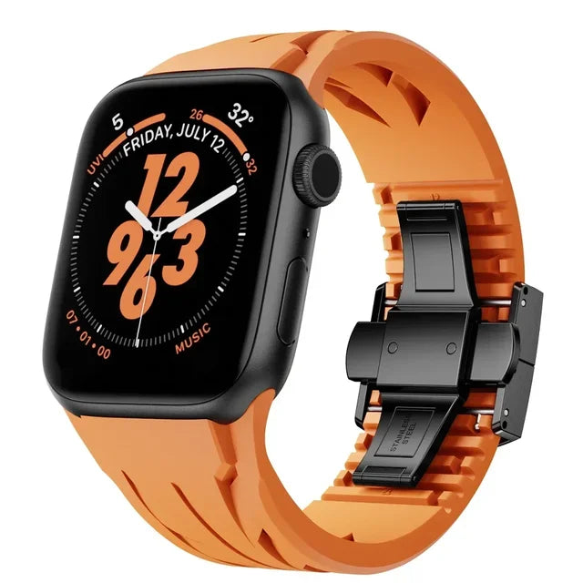 Silicone Strap for Apple Watch Ultra 1 2 49mm 10 46mm Premium Silicone Band for IWatch Series 9 8 7 6 5 Se 45mm 44mm