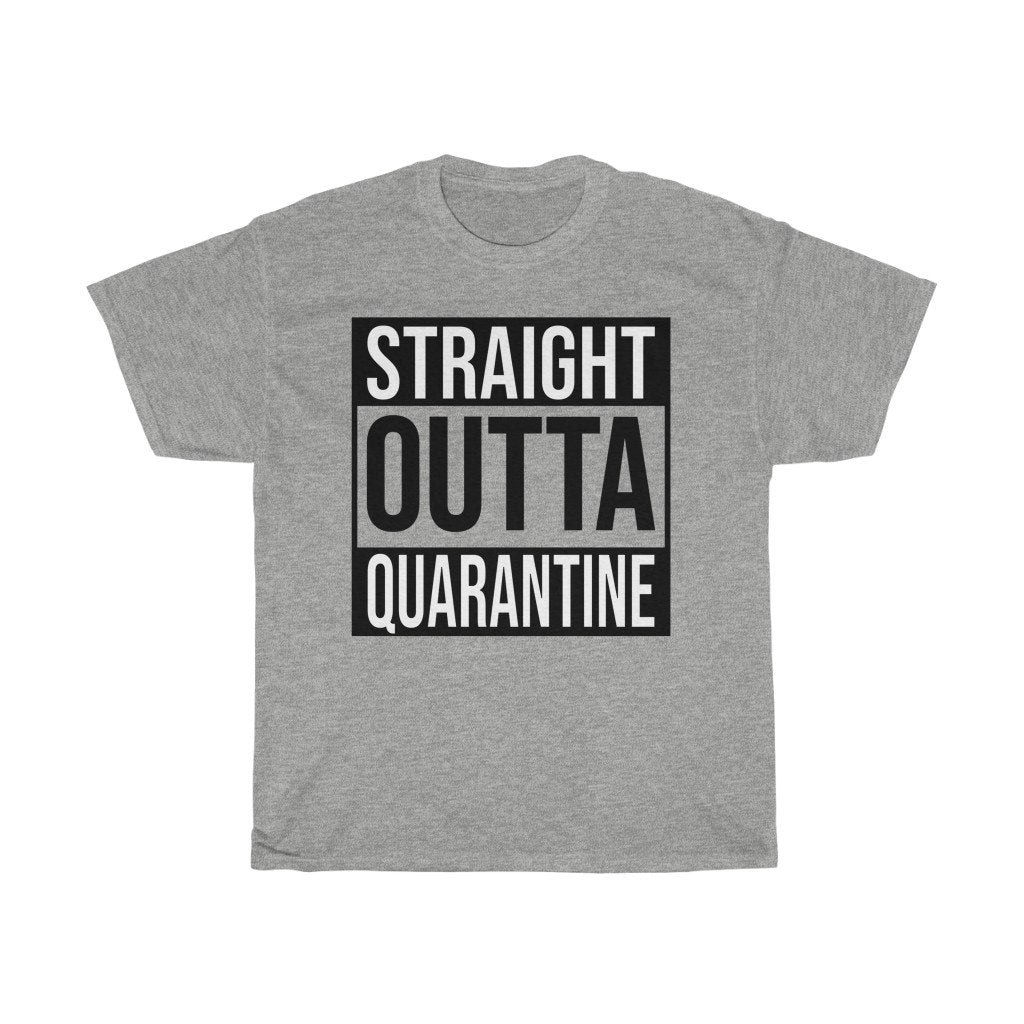 T-Shirt Sport Grey / S Straight Outta Quarantine Isolation shirt, Straight Outta Quarantine hairstylist 2020 bartender 2020 Class Of 2020 Teacher 2020 T-sirt