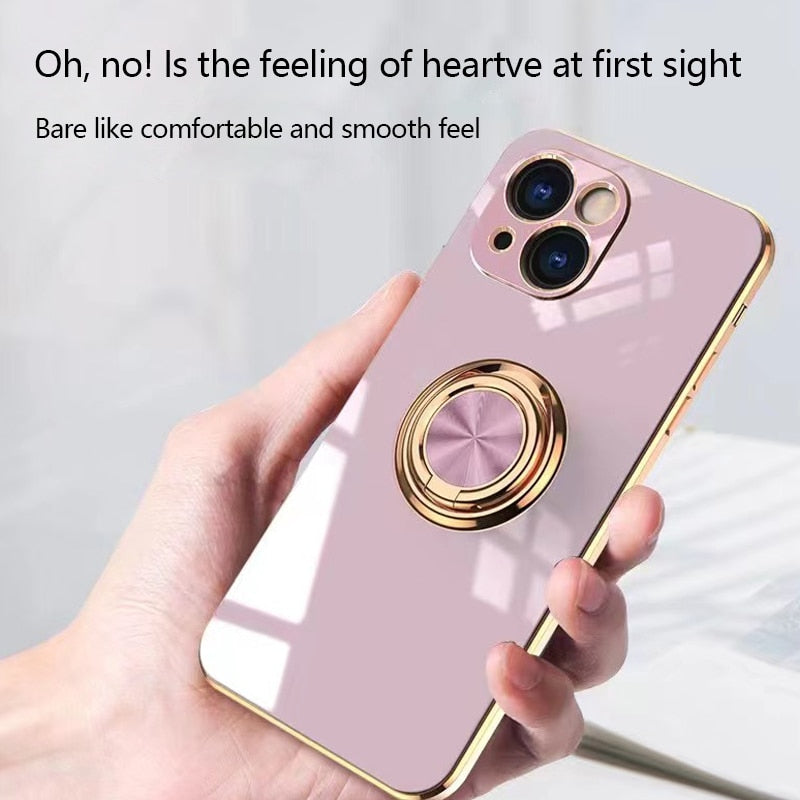 Silicone Cover For iPhone 13 12 Pro Max 11 Pro Max Case For iPhone13 12 X Xs Xr 7 8Plus luxury Plating Case for iphone11 Cover|Phone Case & Covers|