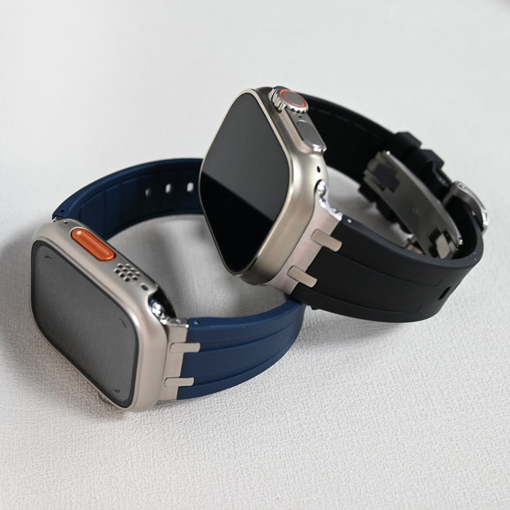 Titanium band For Apple Watch Ultra 2 49mm 44mm 45mm 42MM titanium strap  For iWatch Series 9 8 7 6 SE 5 4 3 luxury men bracelet - AliExpress