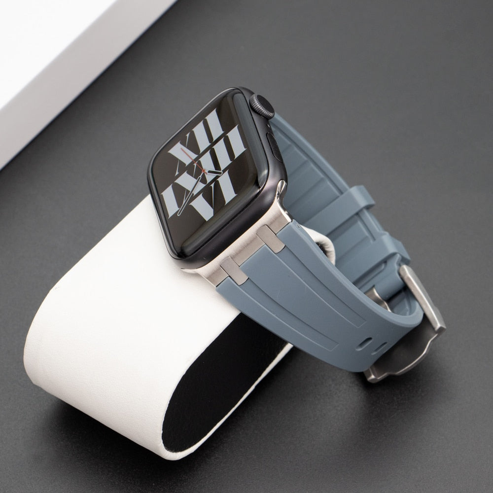 Silicone Strap for Apple Watch Ultra Band 8 7 6 5 4 3 SE Rubber Correa Bracelet  Apple Watch 49 45 41 44 40 42 38mm for iWatch - AliExpress
