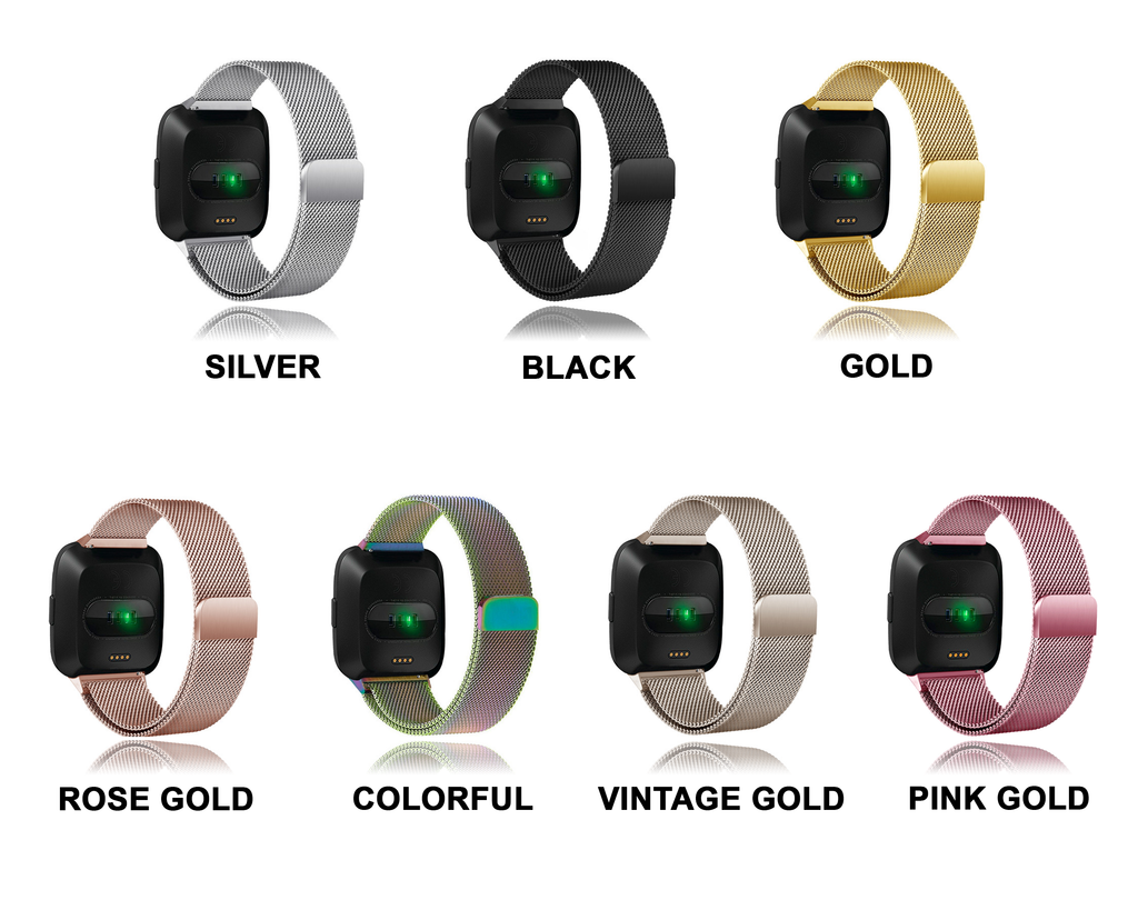 Watches Fitbit Versa/2/lite 23mm, Milanese Loop Bracelet Luxury Steel Wristwatch Strap Replacement Wristband Smartwatch tracker Accessories Unisex