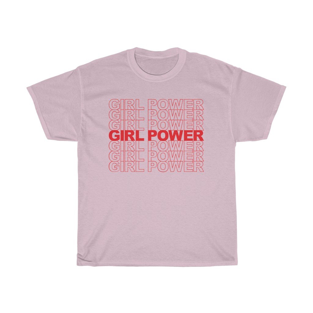 T-Shirt Light Pink / S Girl Power, GRL PWR Shirt, Feminist Shirt, Feminist Tshirt, Feminist T-Shirt, Equal Rights, Inspirational Shirt