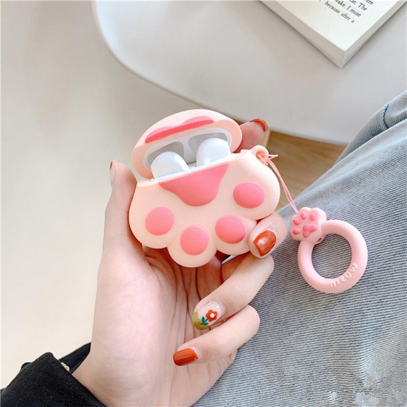 Women Girls Cute 3D Cat Design Shockproof Earphone Case Cover for Airpods  Wireless Earbuds