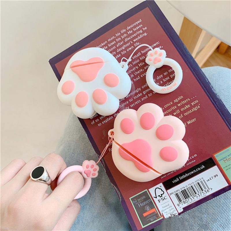 Cartoon Luna Cat Cute Earphone cover For Apple Airpods 1 2 Pro Case Anime  Headphone Wireless bluetooth Protect Cover Ring Strap