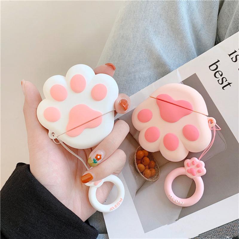 Cartoon Luna Cat Cute Earphone cover For Apple Airpods 1 2 Pro Case Anime  Headphone Wireless bluetooth Protect Cover Ring Strap