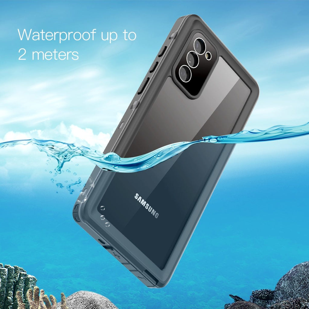 Phone Case & Covers 2 meters Waterproof Case for Samsung Galaxy Note 20 Ultra 360 Full Body Rugged Clear Back Case Cover Anti Skid Fall|Phone Case & Covers|