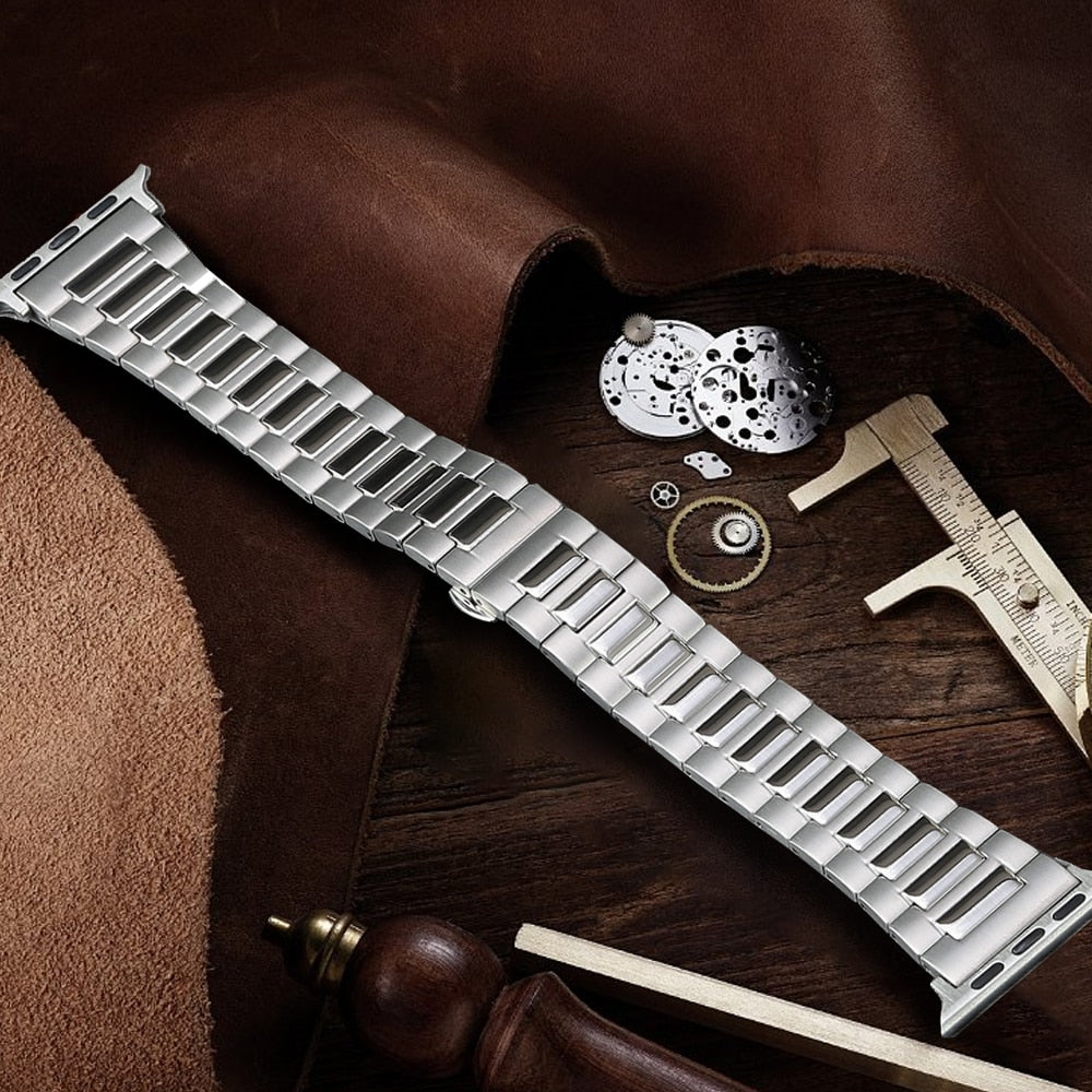 Luxury Band for Apple Watch Ultra 49mm Titanium Strap Metal Bracelet f –  www.