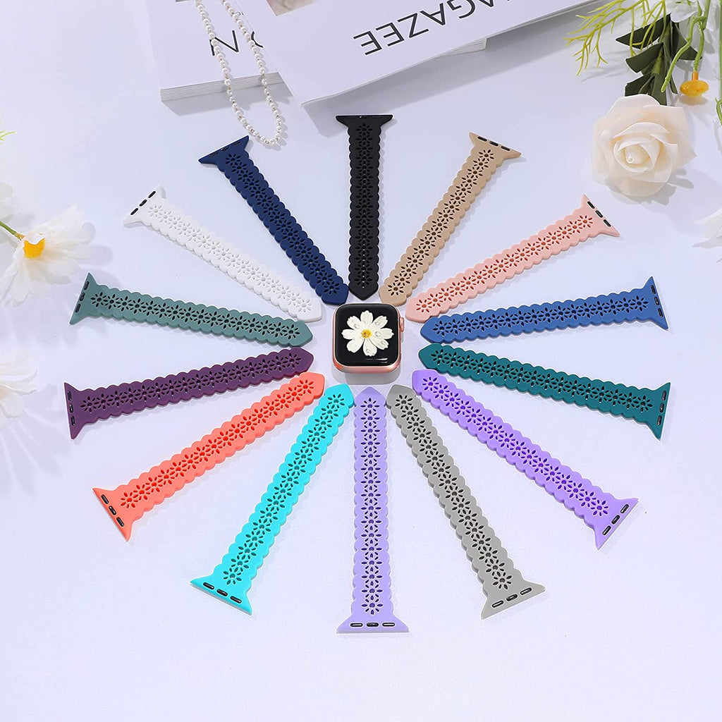 Lace strap Series 7 6 5 4 Slim Silicone  Wristband |Watchbands|