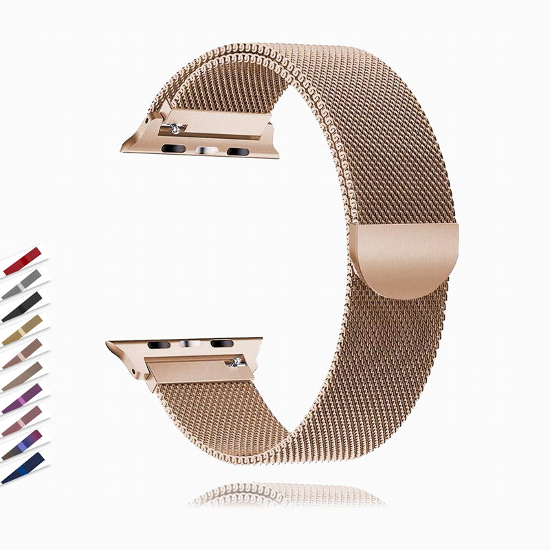 Apple Apple Watch band Milanese mesh magnetic sport Loop stainless steel metal  Series 5 4 3,  Iwatch band 42mm 44mm 38mm 40mm link Bracelet Watch band -  USA USPS Fast Shipping