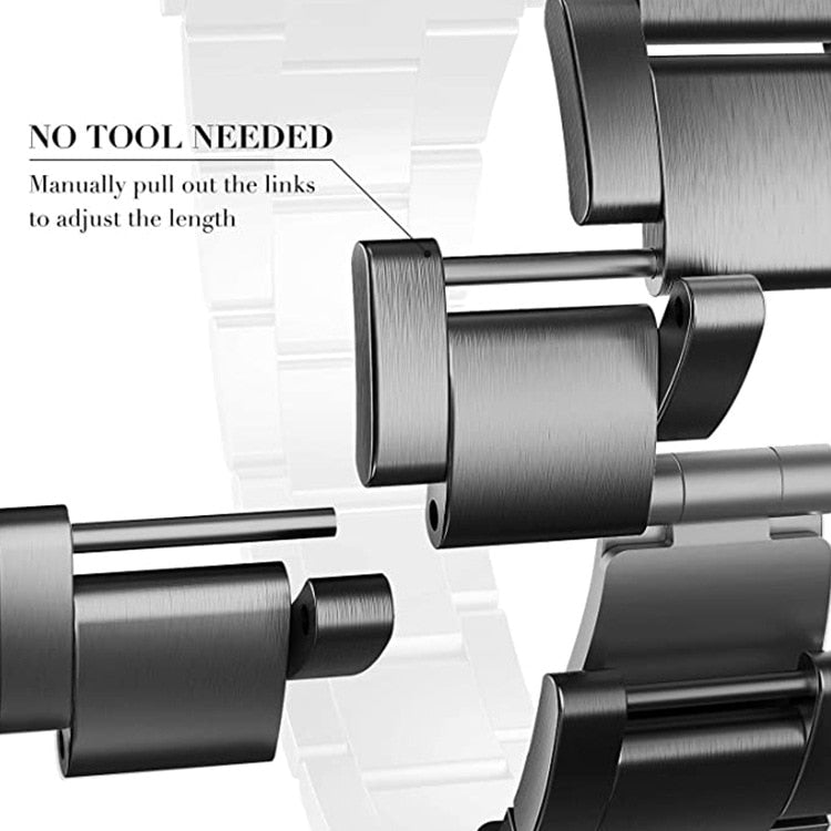 Metal Strap For Apple Watch Band Series 7 6 Luxury Slim Premium Steel