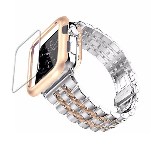 Watchbands Case & Strap For Apple watch band 44mm 42mm 40mm 38mm 5 4 3 iwatch band correa Stainless Steel pulseira Butterfly unisex - US Fast Shipping