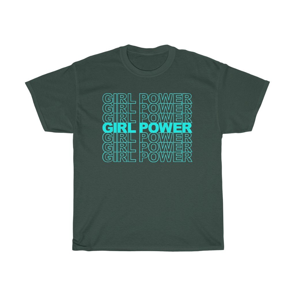 T-Shirt Forest Green / S Girl Power, GRL PWR Shirt, Feminist Shirt, Feminist Tshirt, Feminist T-Shirt, Equal Rights, Inspirational Shirt